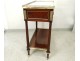 Small console Louis XVI mahogany marble white gilt bronze XIXth century