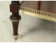 Small console Louis XVI mahogany marble white gilt bronze XIXth century