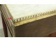 Small console Louis XVI mahogany marble white gilt bronze XIXth century