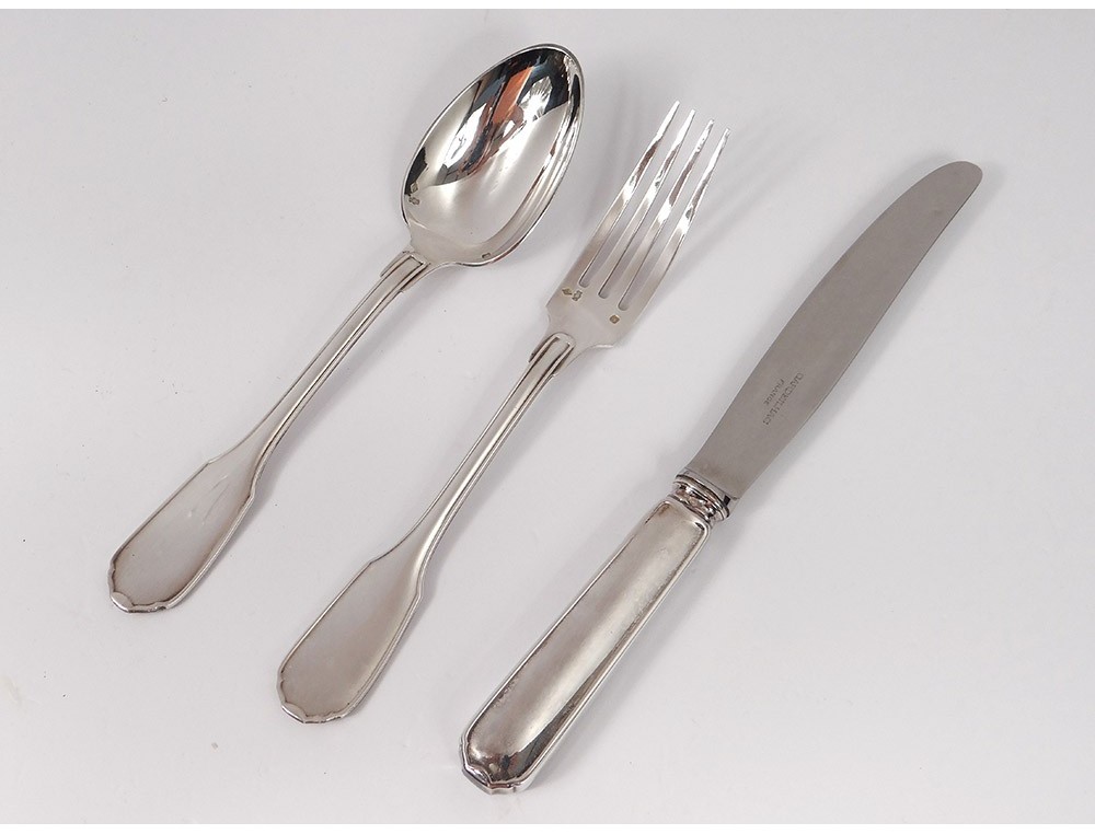 Couvert Couteau Argent Massif Christofle Paris Cardeilhac Silver 261gr Xxe