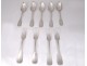 Lot covered 9 pieces silver Coq Paris goldsmith Dehanne 746gr XVIII