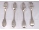 Lot covered 9 pieces silver Coq Paris goldsmith Dehanne 746gr XVIII