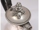 Sterling silver pourer Vieillard Paris foliage sterling silver 506gr XIXth