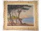 Great HST landscape view Antibes José Taggiasco Mediterranean South France XIXth