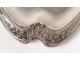 Plate with handles Louis XV silver plated Laporte Paris 19th century