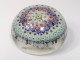 Sulfur paperweight crystal Baccarat millefiori flowers paperweight XIXth