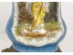 Oil lamp porcelain woman flowers vine bronze gilt Napoleon III XIXth