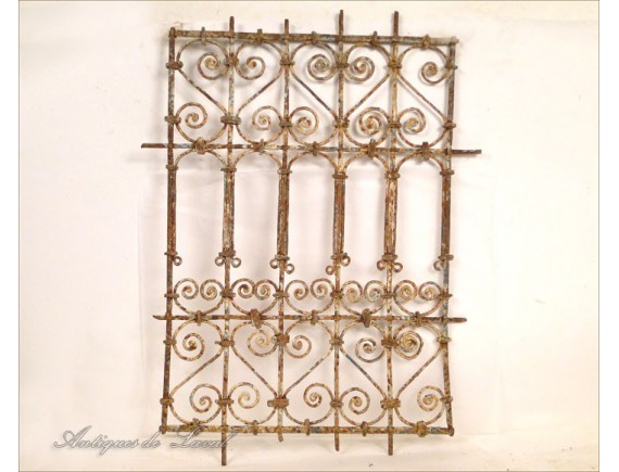 Fenêtre Déco Fer Forgé Style Antique – Aubaho 49cm (Effet Rouille, Art Mural)