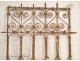 Window grille Moroccan wrought iron and painted wood, twentieth