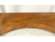 Console Empire mahogany columns bronze balls marble gray table XIXth century