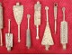 Collection 8 spoons kohl bronze silver Arabic Yemen antique XIXth