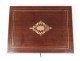 Box with mahogany game inlay brass Napoleon III XIX