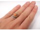 Gold ring 14 carat coral small pearls gold ring 3,84gr XXth century