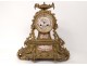 Pendulum clock bronze porcelain Detouche Napoléon III XIXth