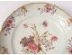 Pair dishes hollow porcelain Company Indes family pink butterfly XVIII