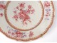 Pair dishes porcelain dishes Company Indes family pink flowers eighteenth