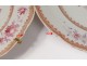 Pair dishes porcelain dishes Company Indes family pink flowers eighteenth