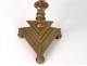 Pique-candle candleholder tripod Louis XIV gilded bronze Haute Epoque XVIIème