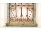 Window grille, Morocco, wrought iron and painted wood, twentieth