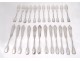 12 covers silver fish silver Minerve silversmith Henin &amp; Cie 1626gr 19è