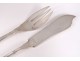 12 covers silver fish silver Minerve silversmith Henin &amp; Cie 1626gr 19è