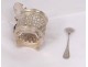 Moutardier silver solid Minerva goldsmith Berthier Napoleon III silver XIXth