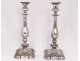 Pair candlesticks silver candlesticks Vienna 543gr candlesticks