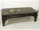 Coffee Table Japan wood lacquered birds phoenix pond water lilies panel XVIII